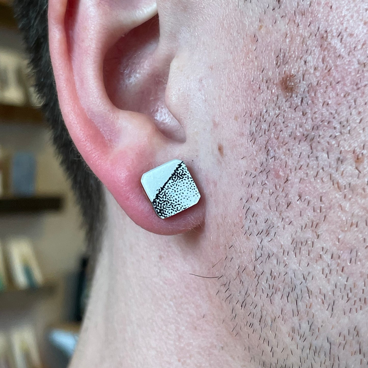 Slalom Stud Ski Earrings #1