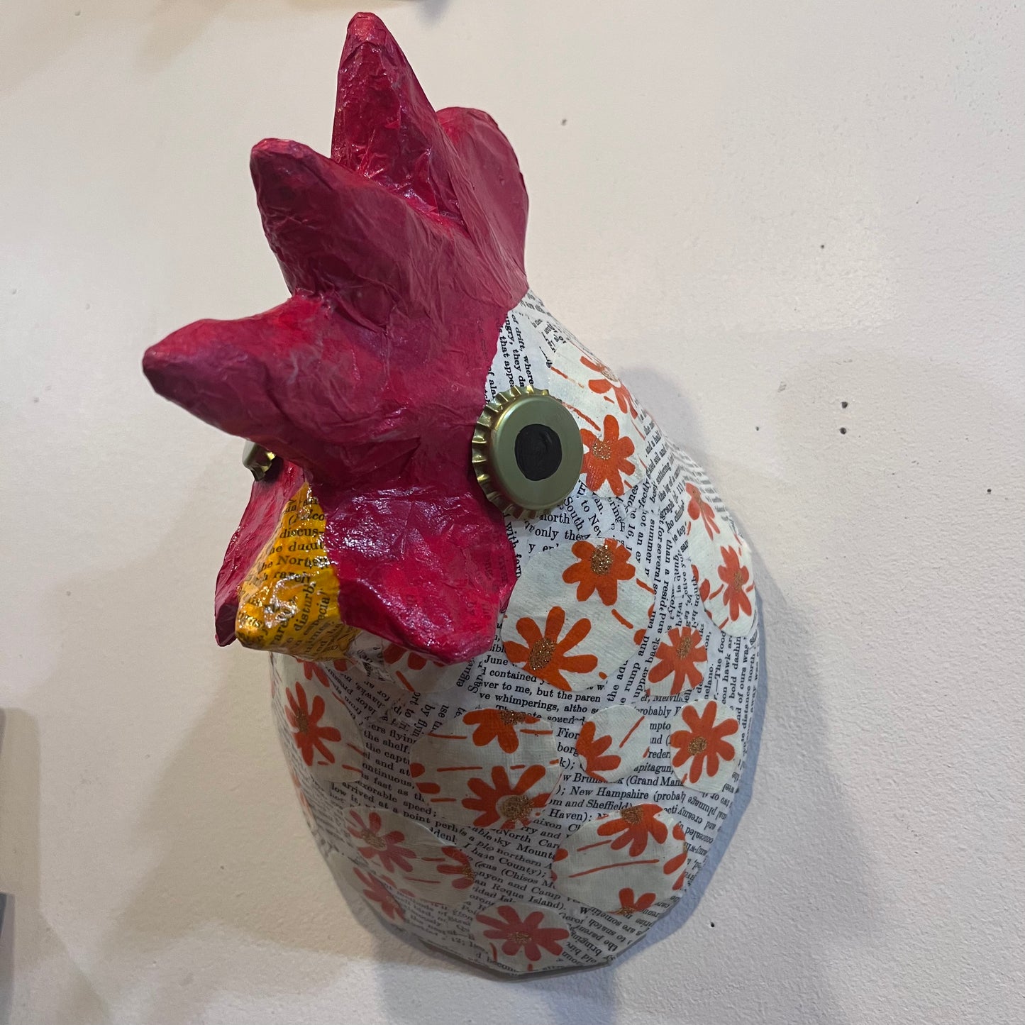 Faux Taxidermy Rooster