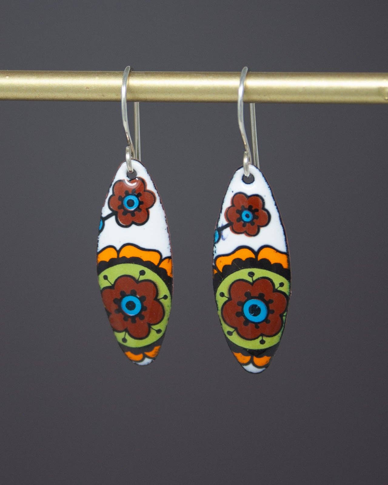 Vintage Revival Earrings, Brown
