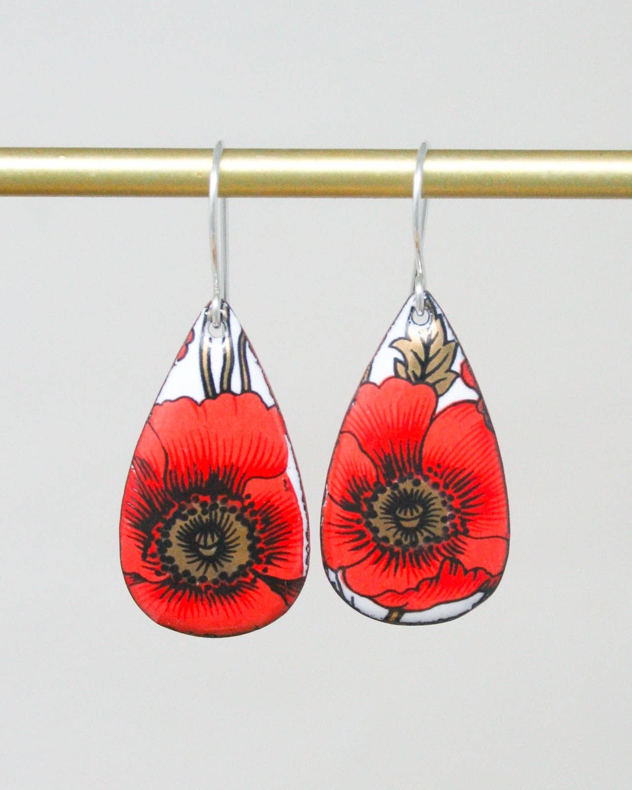 Poppy Floral Drops Earrings