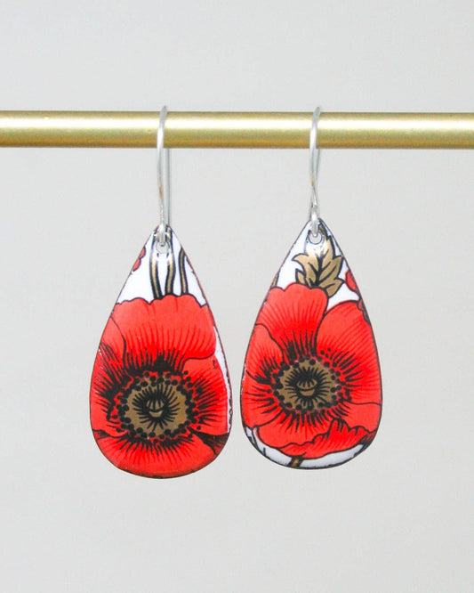 Poppy Floral Drops Earrings