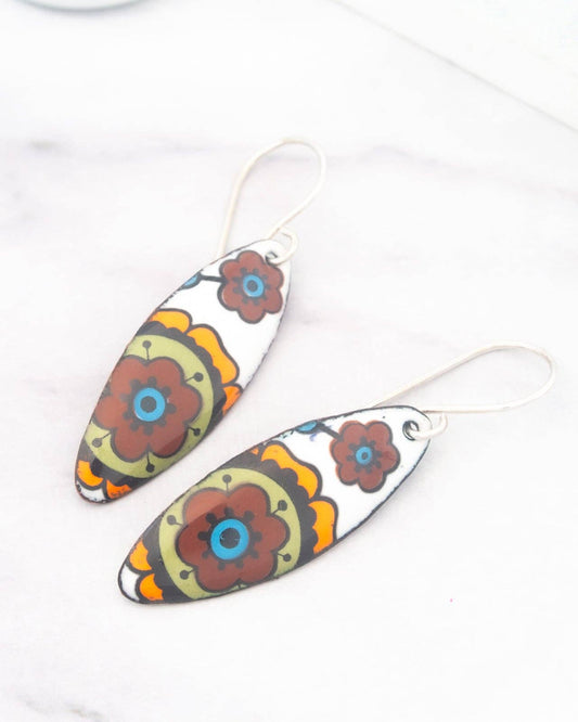 Vintage Revival Earrings, Brown