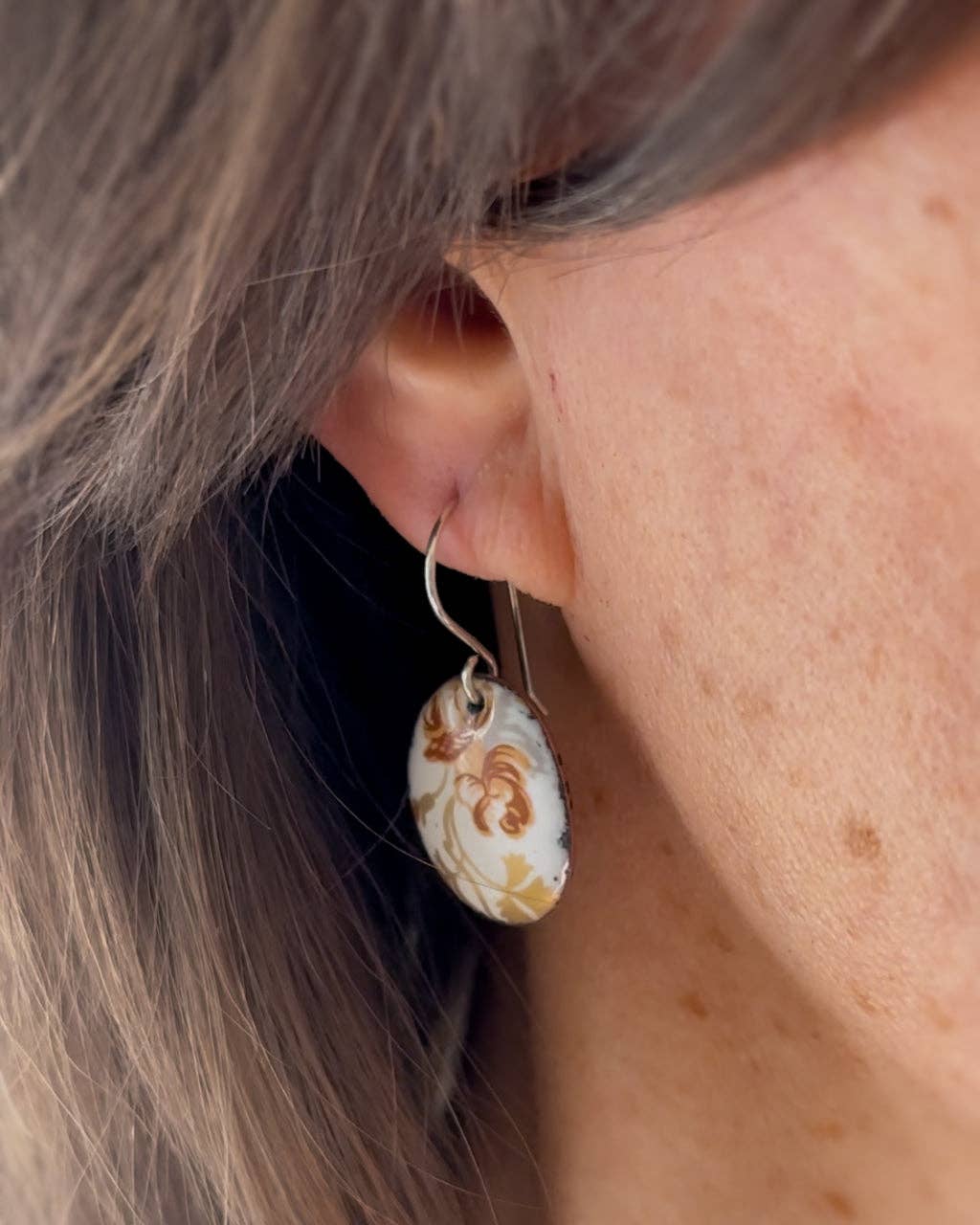 August Poppy Earrings