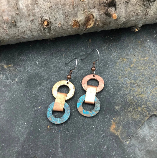 Double Washer Earrings