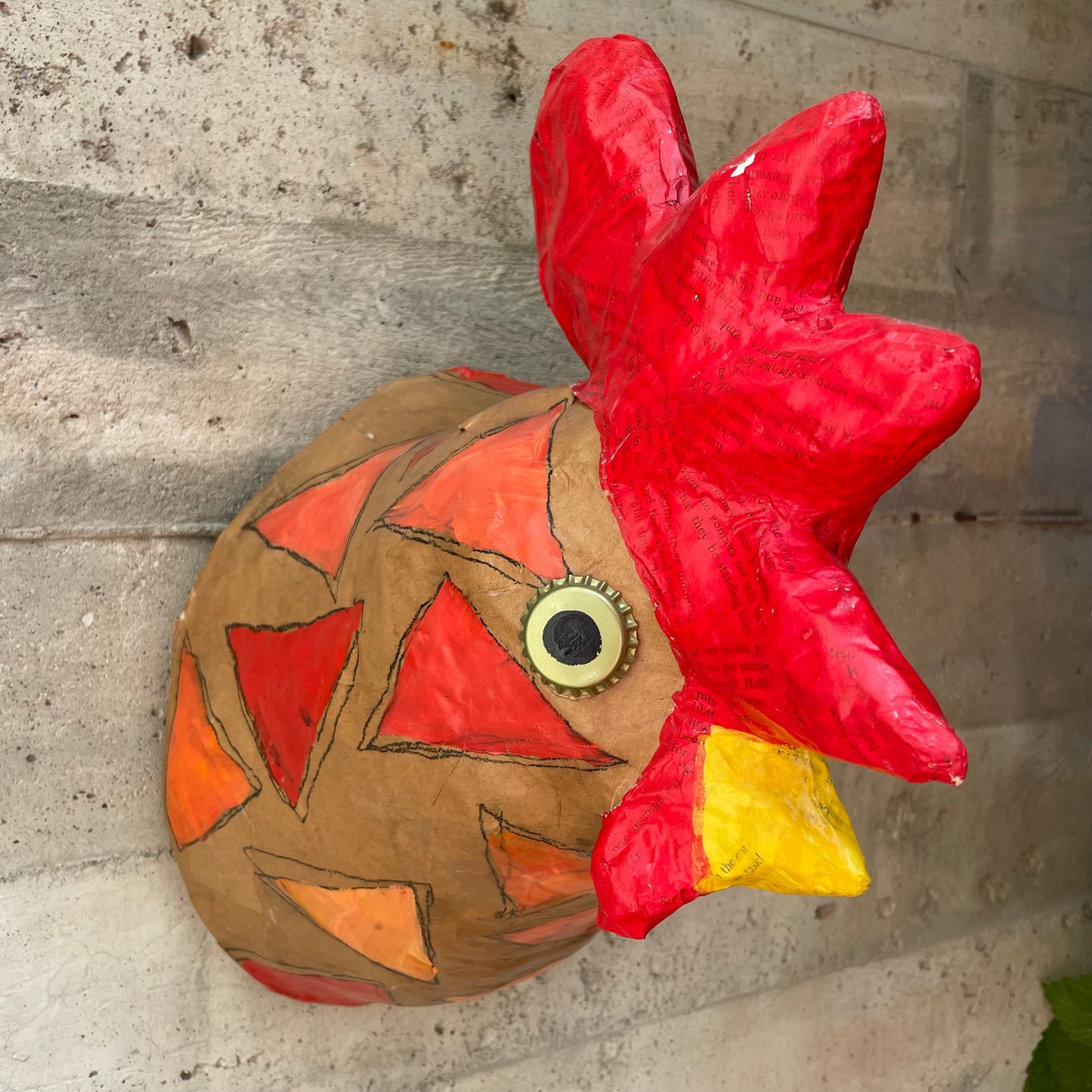 Faux Taxidermy Rooster