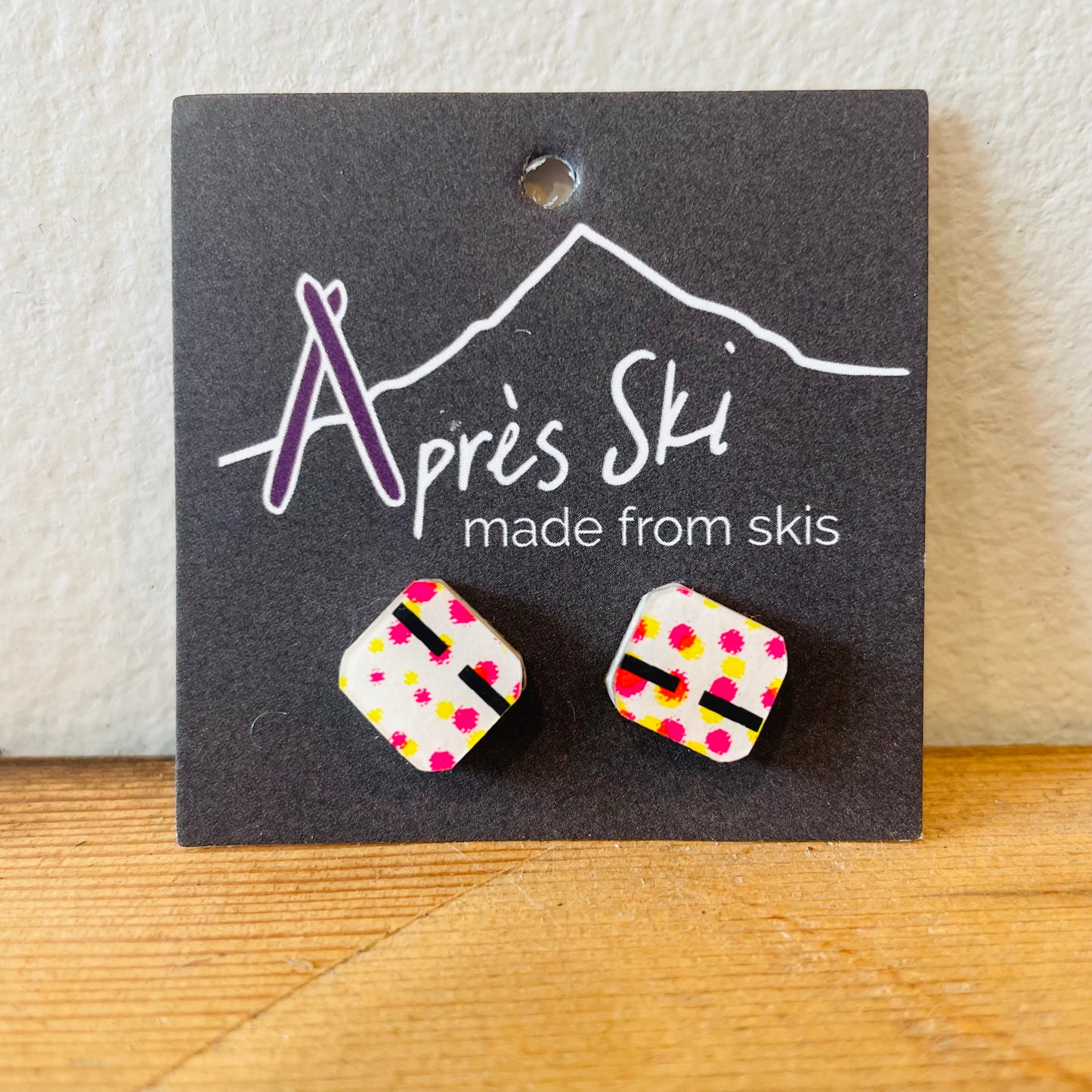 Slalom Stud Ski Earrings