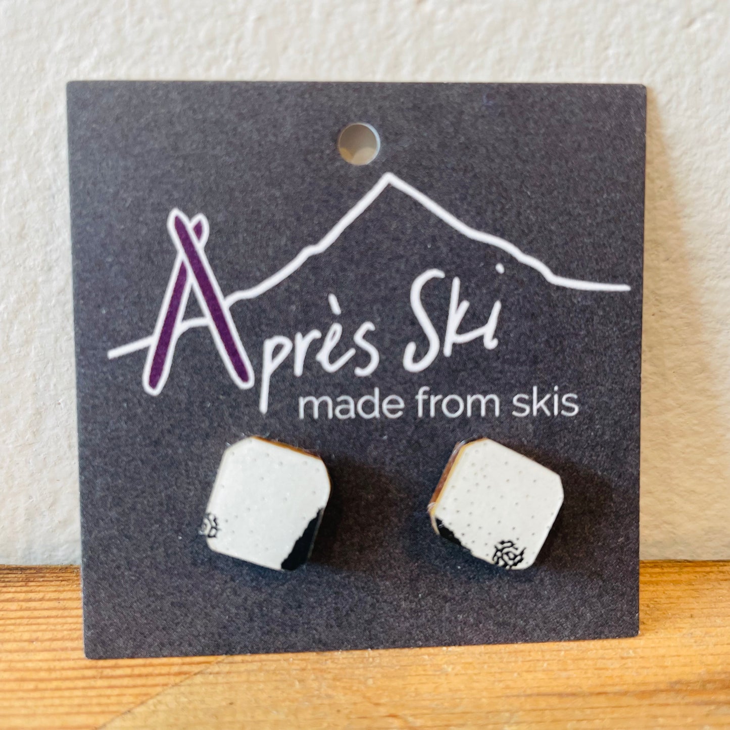 Slalom Stud Ski Earrings