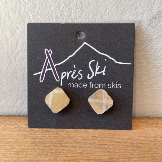 Slalom Stud Ski Earrings #1