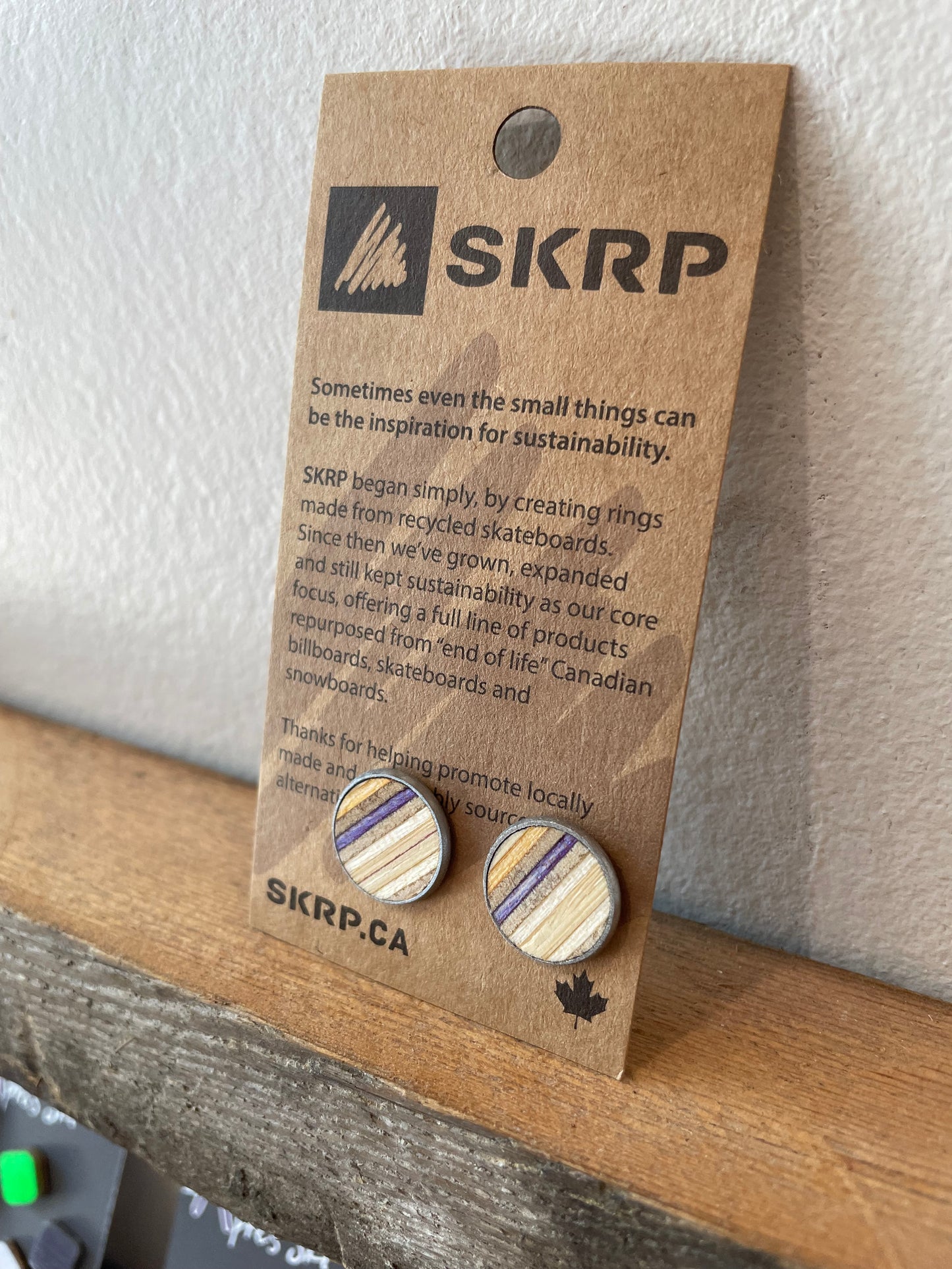 SKRP Skateboard Earrings