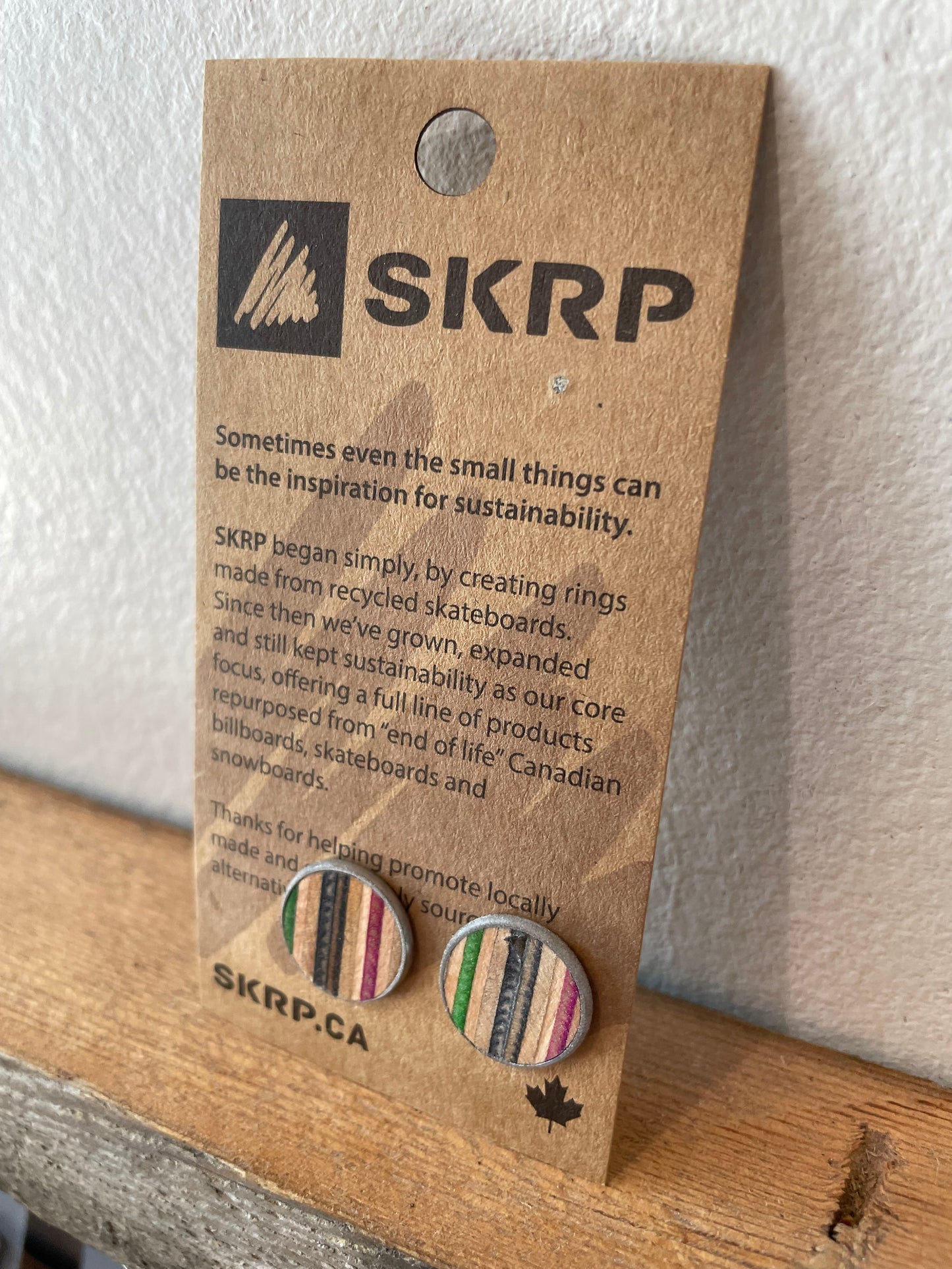 SKRP Skateboard Earrings