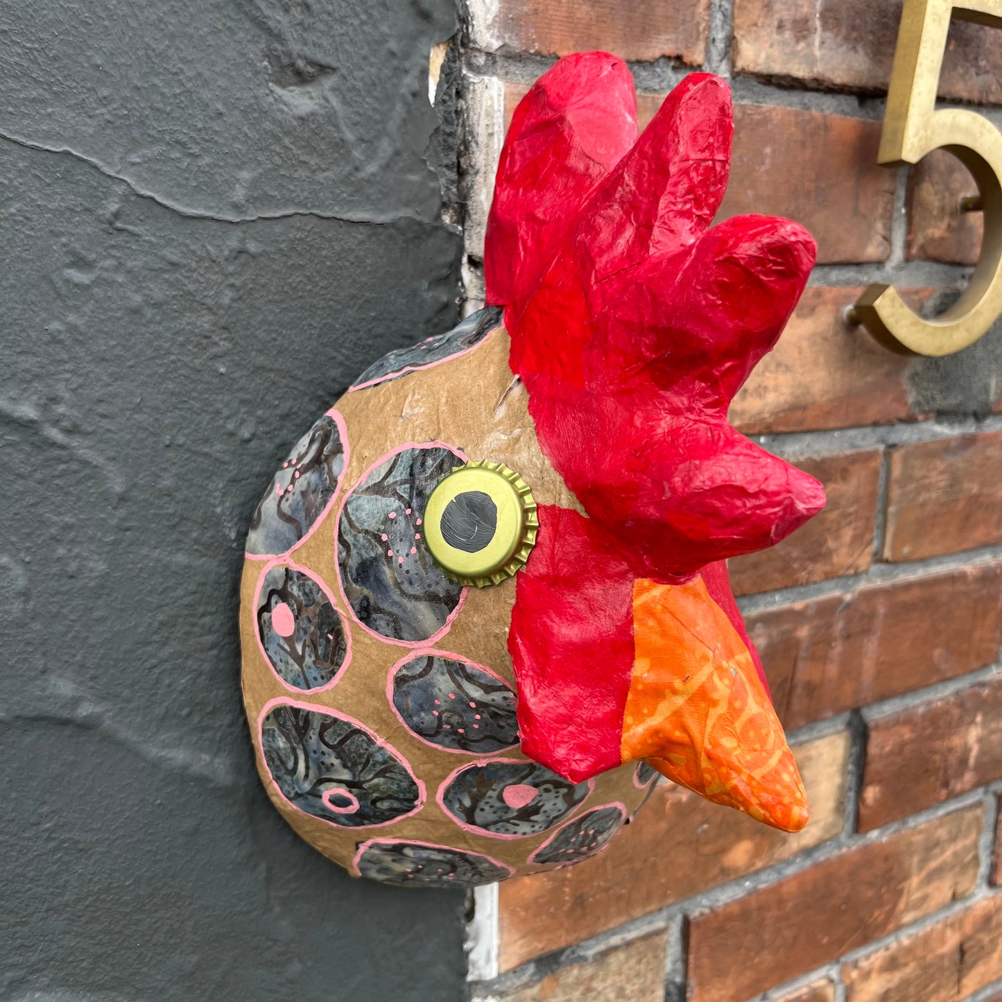 Faux Taxidermy Rooster