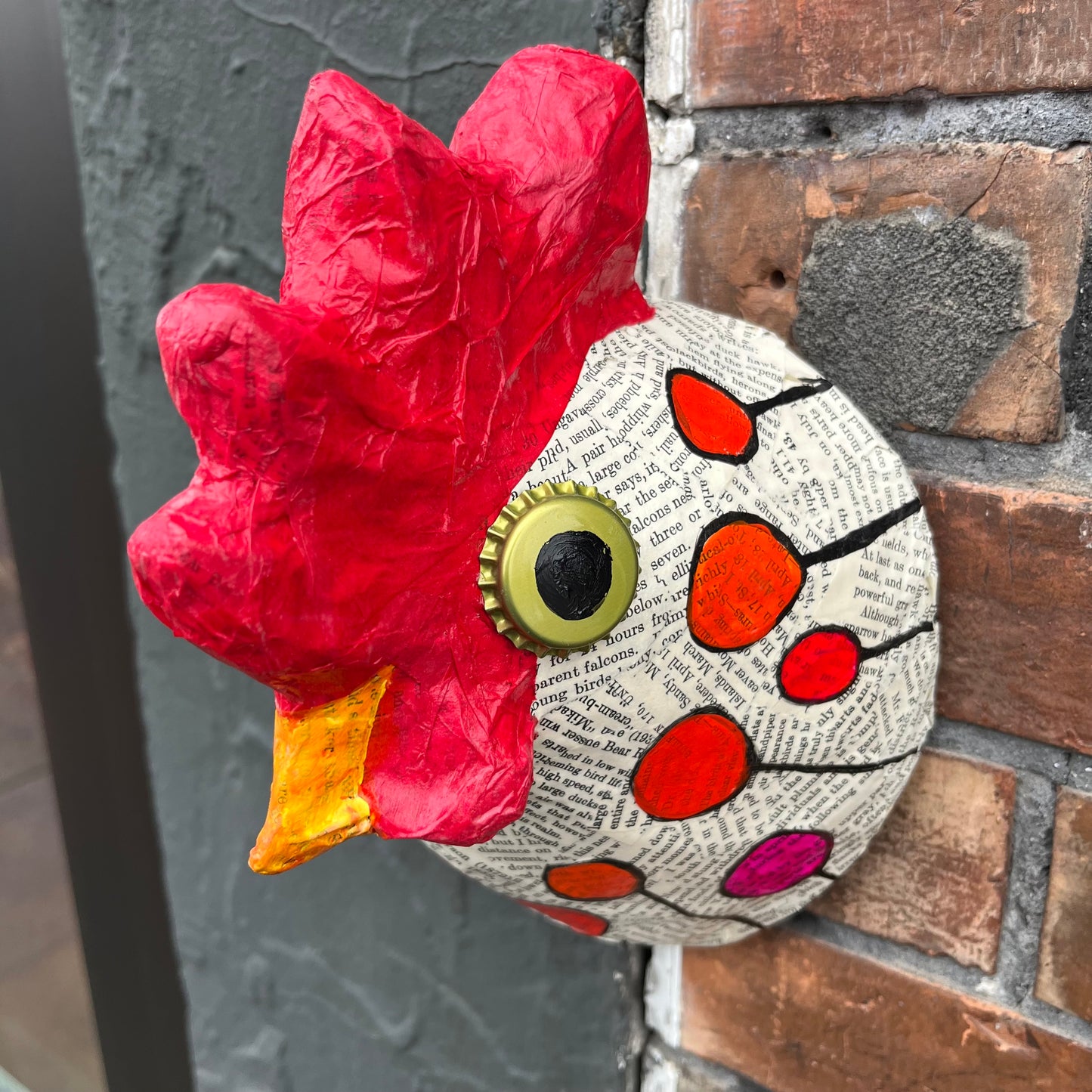 Faux Taxidermy Rooster