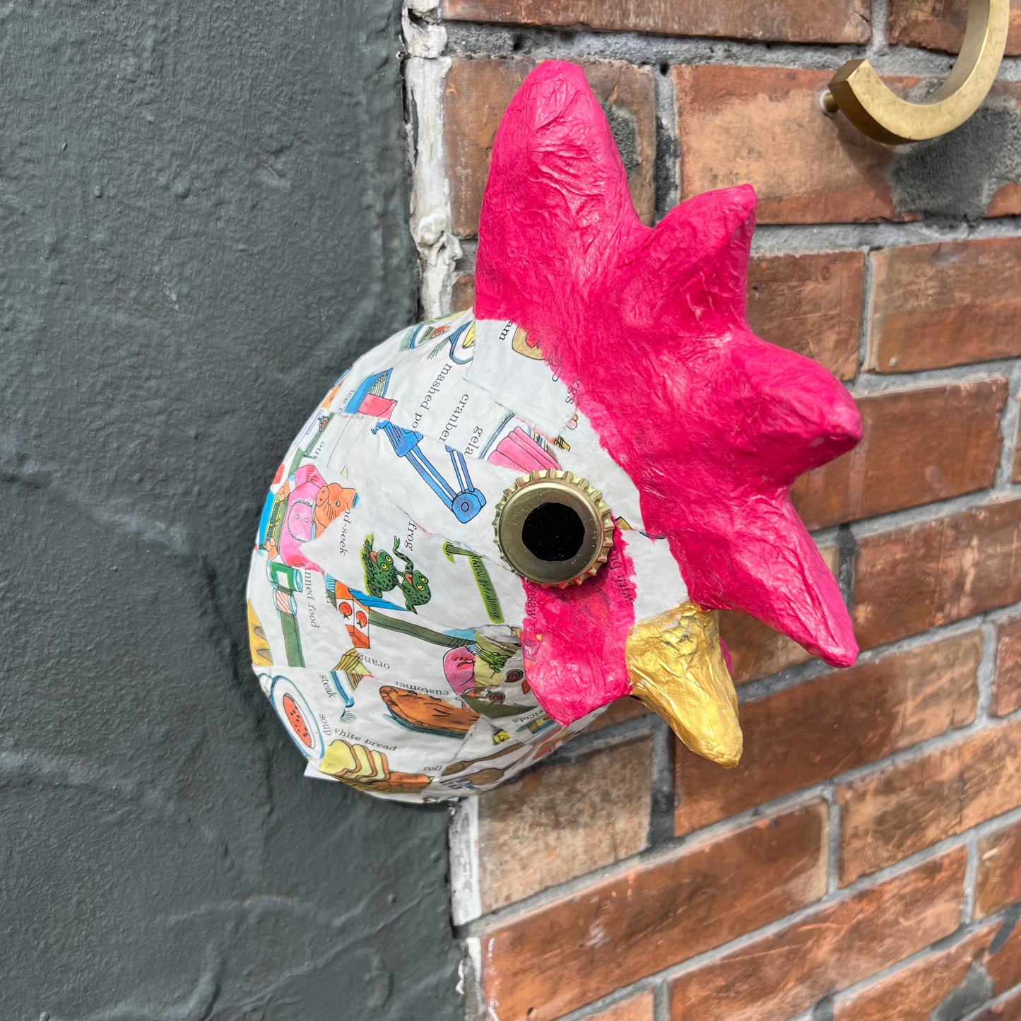 Faux Taxidermy Rooster
