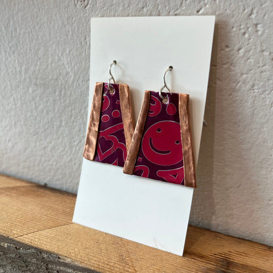 Razzberry Peace Tea Earrings