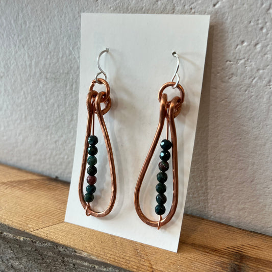 Copper Wire Earrings #2