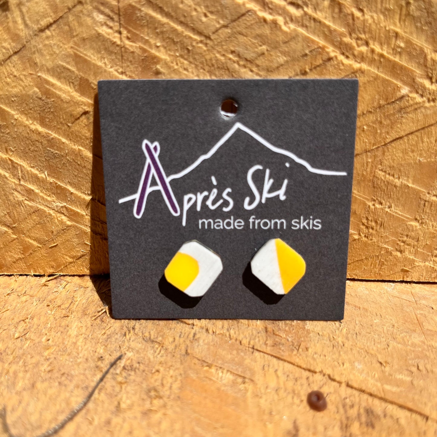 Slalom Stud Ski Earrings #3