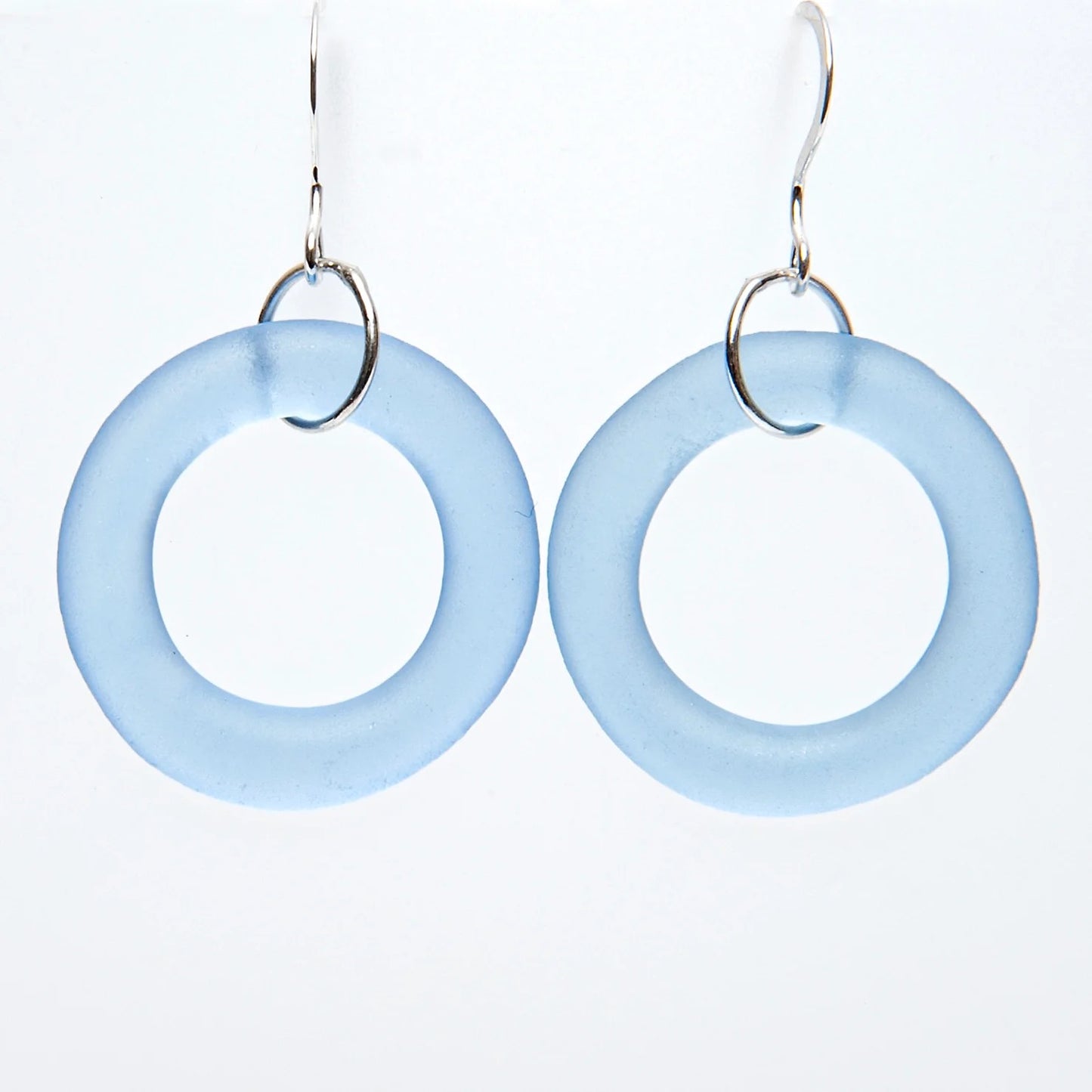 Glass Hoop Earrings